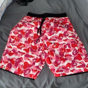 Bape ABC Reversible Shorts Pink/Black